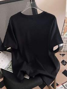 [Personalized Products] Personalized Wedding T-Shirts, Custom Wedding T-Shirt, Personalized Gift For The Bridal Party, Wedding Party Favors, Matching Group T-Shirts, Wedding Merchandise, Women's Blouses - 黑色 - 查看 3