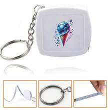 Portable Mini Retractable Tape Measure With Keychain Double Sided Scale Soft Measuring Tapeline Pocket Sized Tape Measure For Sewing Tailor Body Measuring Crafting And Household Use Lightweight And Durable For Daily And Travel Convenience - White - View 17