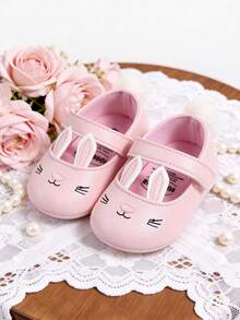 Giày búp bê đế mềm kiểu công chúa cho bé gái, giày Mary Jane đế bệt, giày thể thao nhẹ cho bé sơ sinh, giày sneaker cho bé vào dịp lễ Phục sinh. - Hồng - Xem 5