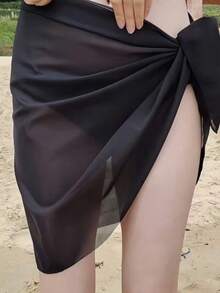 Váy quấn Sarong bán trong suốt, chất liệu chiffon nhẹ, thích hợp mặc đi biển, khiêu vũ, yoga. - Nhiều màu - Xem 8