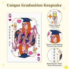 Graduation Queen Graduation Card - Unique Playing Card Design University And High School Graduation Card - Graduation Gift For 2026 Daughter, Sister, Best Friend - Multiple 6 - View 5