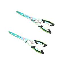 2pcs Multi-Functional Fishing Pliers, Hook Remover, Line Cutter, Fish Gripper, Split Ring Opener, Heavy Duty Scissors, PE Line Cutter, Non-Slip Handle, Saltwater Fishing Tackle - Lure Pliers - View 10