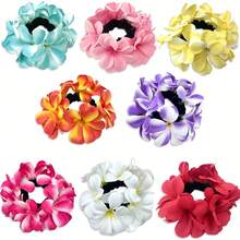Bộ 3 chiếc dây buộc tóc hoa dâm bụt Hawaii mùa hè mới về, dây buộc tóc hoa nhiều màu sắc phong cách Bohemian, phụ kiện cài tóc hoa đỏ phù hợp cho sử dụng hàng ngày, đám cưới, tiệc tùng, đi biển. - A - Xem 6