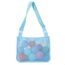 1pc Bright Color Mesh Beach Tote Bag (Size: 22cm L X 25cm W) - Lightweight, Adjustable Shoulder Strap, Foldable Design, Suitable For Outdoor Activities, Picnics And Shell Collecting, Essential Beach Accessory, Perfect For Travel And Holidays - Multiple Styles - View 8