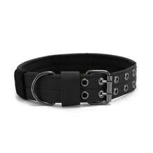 1pc Adjustable Nylon Dog Collar, Military Tactical Training Dog Collar With  Patch Panel, Suitable For Medium & Large Dogs - Multicolor - View 6