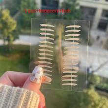 狐狸眼拉提眼皮貼，隱形自然無縫眼皮貼紙，適合女性，強力支撐下垂眼尾，局部微調化妝貼 - 裸色 - 查看 13