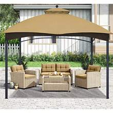 ABCCANOPY - Toldo de repuesto para Lowe's Allen Roth #GF-12S004B-1, color - Beige - Ver 5