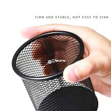 Hộp đựng bút bằng dây sắt tối giản sáng tạo, cốc đựng bút bằng lưới kim loại, đồ dùng văn phòng phẩm phong cách mới mẻ cho học sinh, sinh viên, văn phòng phẩm. - D - Xem 4