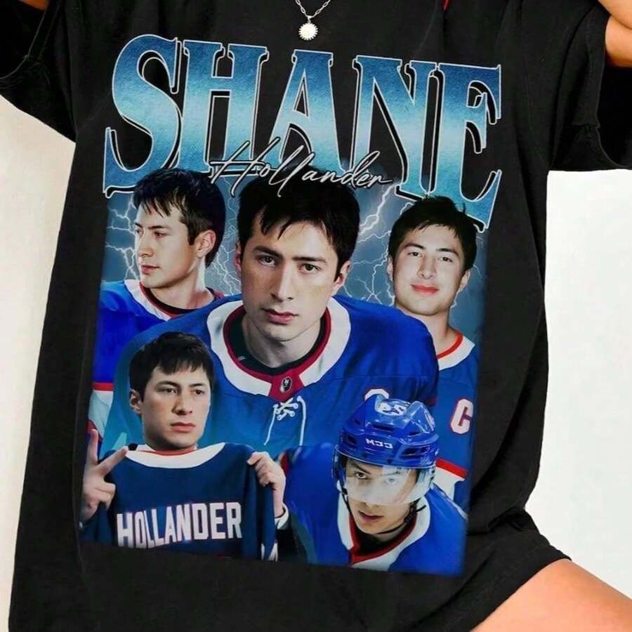 Hollanov, Hot Rivalry Hockey Romance T-Shirt, Vintage Hockey Fan T-Shirt, Gift For Women And Men, Unisex T-Shirt, Ilya Rozanov T-Shirt, Funny Fandom Tour, Hot Rivalry Merch, Sports Romance Q BDFU RRKC - 白色 - 查看 1