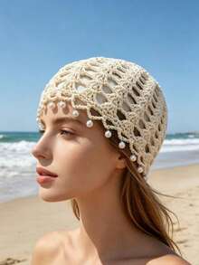 1pc Versatile Solid Color Knit Hat, Suitable For Outings And Daily Wear, All Season, Gift For Holidays - Multicolor - View 14