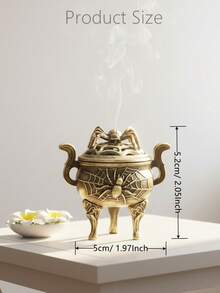 1个金属锌合金蜘蛛造型香炉，适用于线香和锥香。是家居装饰、中国茶道、家庭祭祀、家庭守护的理想之选。也是学生、上班族、冥想爱好者、瑜伽爱好者、SPA爱好者的完美礼物。 - A - 查看 11