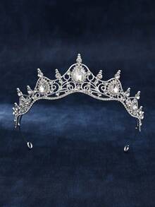 1PC/4PCS/6PCS Multiple Sets Optional Elegant Princess Headpiece Hair Accessories Headband Crown For Women European American Ball Party Birthday Party Adult Wedding Photography Alloy Rhinestone Bridal Tiara Event Accessories Gift Wedding Decoration Cosplay Accessories - 058 Crown - View 22