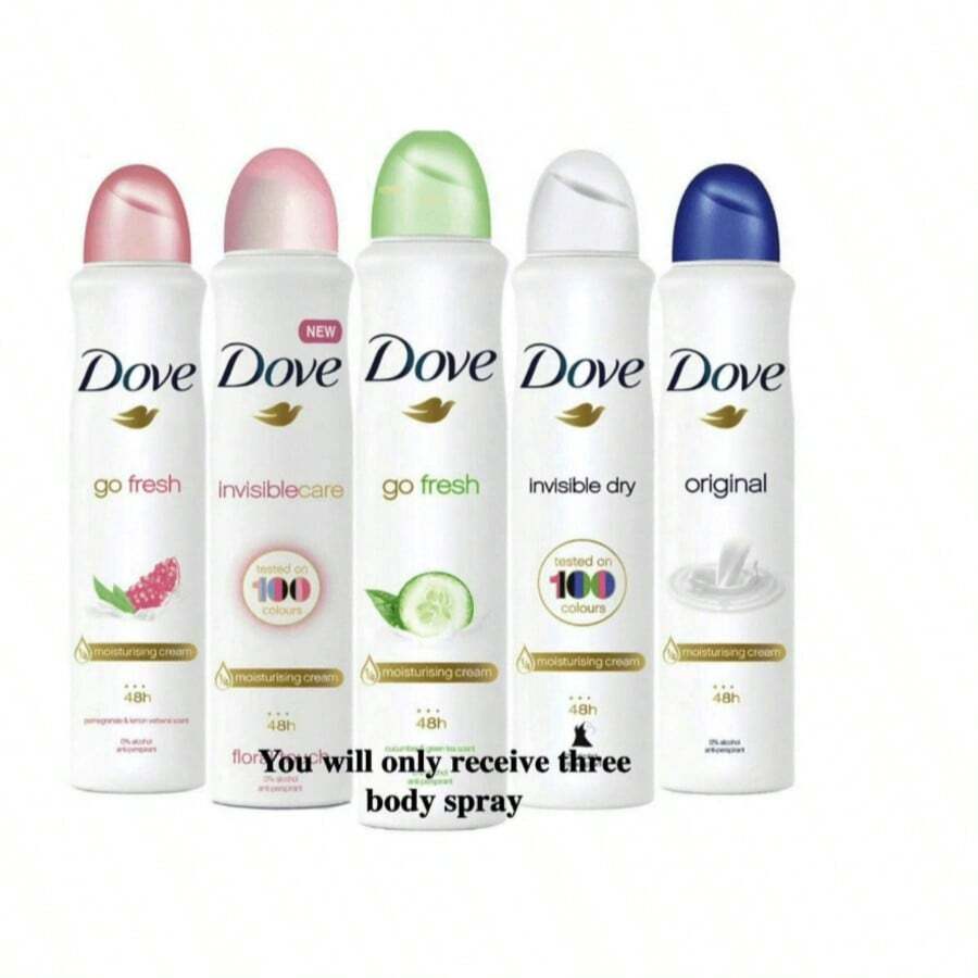 Dove Body Spray Anti-Perspirant/Anit-Transpirant (3X250ml/8.4oz, Mix Within The Avialble Kinds) - 250毫升 3 件裝組合裝 - 查看 1