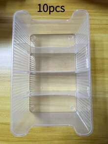 1/2pcs Compartment Belt Storage Box, Suitable For Organizing And Displaying Ties, Transparent Desktop Belt Organizer For Men - Clear - View 17