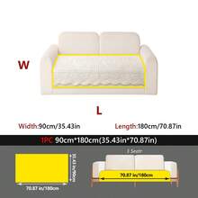 1 chiếc đệm sofa nhung jacquard mềm mại, chống trượt, thân thiện với thú cưng, phiên bản mùa đông, dày dặn, ấm áp, phù hợp cho sofa 1-4 chỗ ngồi, có thể giặt máy. - Nhiều màu - Xem 23