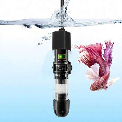 1个迷你鱼缸加热器，自动温控加热棒，适用于乌龟，微型小型水族箱加热棒