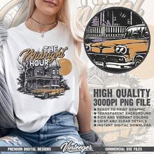 La hora de la medianoche |   Diseño de camiseta de Halloween |   Gráfico retro de Halloween |   Casa embrujada |   Sublimación retro de otoño |   Camiseta espeluznante - Blanco - Ver 2