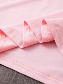 Camiseta con estampado de tres flores coloridas y un versículo bíblico en español, ropa casual de verano para mujer de manga corta y cuello redondo, estilo urbano a la moda para fiestas y eventos. 51WL - Rosa Pálido - Ver 5