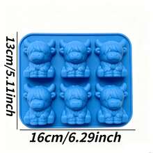 Khay làm đá hình bò mini bằng silicon sáng tạo, khuôn làm kẹo sô cô la tự làm dễ lấy, dụng cụ làm đá đồ uống gia đình, khuôn làm đá hình hoạt hình 3D bằng silicon, khuôn làm đá cho rượu whisky và cà phê. - Khay làm đá hình con bò bằng silicon sáng tạo - Xem 11