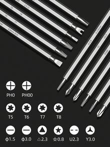 Juego de 7 piezas de destornilladores de doble cabeza, kit de herramientas de destornillador multifuncional para el hogar - Colocar - Ver 5