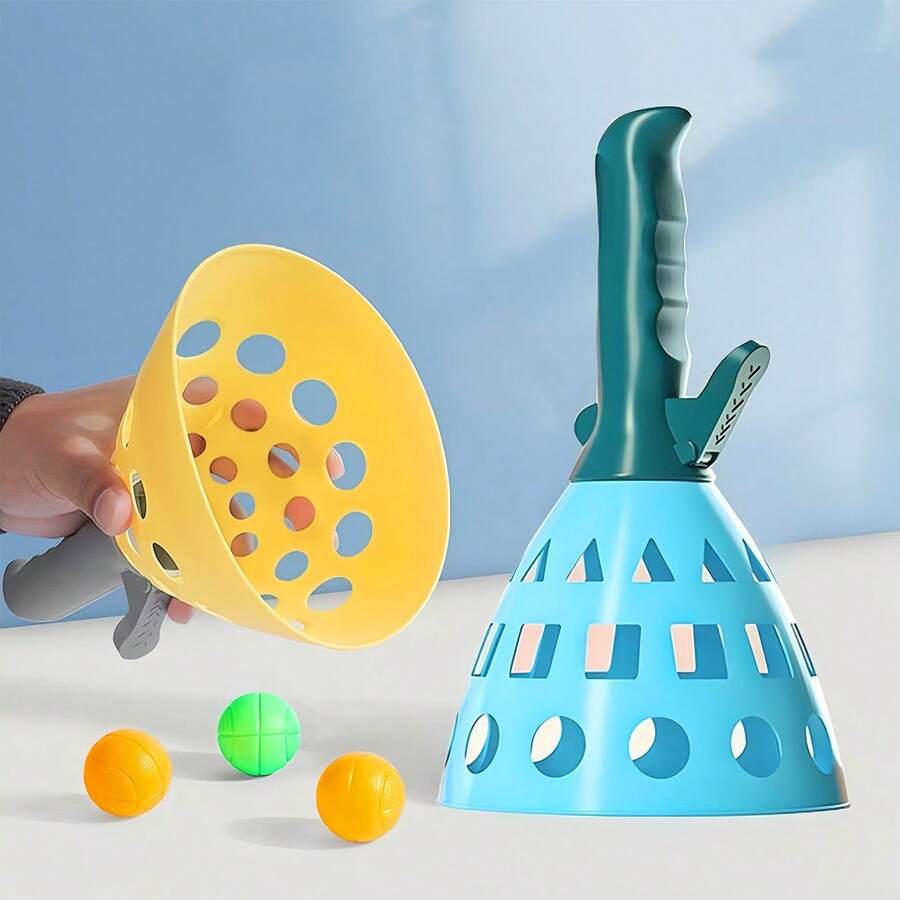 Catch And Pass Game, Two-Person Flexible Contact Interactive Outdoor Ball Activity, Cognitive Outdoor Ball Game, Flying Object/Hand-Eye Coordination/Outdoor Sports, Suitable For Indoor And Outdoor Activities - Multicolor - View 1