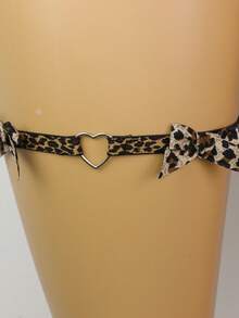 1件装女士豹纹腿套，带配饰，性感腿带，适合节日派对装扮 - LP-510 - 查看 9