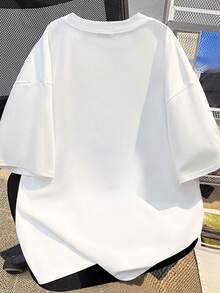2026Camiseta de Mujer Talla Grande con Estampado de Corazones de  Mouse - Blanca, Manga Corta, Cuello Redondo, Diseño de Lunares Rojos y Corazones, Lavable a Máquina, Cómoda para el Día a Día, Ropa Casual Duradera2026 - Blanco - Ver 4