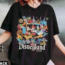 Retro Disneyland Est.1955 Mickey And Friends Shirt, Disney Family Trip 2026 Shirt, Disney Matching Tee, Disney ComfortColors T-Shirt Disney Oversized T-Shirt - Black - View 1