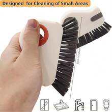 2-In-1 Window Track Cleaning Brush, Groove & Crevice Cleaner With Hidden Scraper, Hard Bristle Gap Cleaning Tool - B - Xem 6