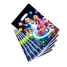 Bộ 10 túi quà tặng chủ đề game điện tử Super Plumber cổ điển, in hình các nhân vật và cảnh trong vũ trụ game, rất phù hợp cho các sự kiện theo chủ đề game thủ và quà tặng trong các bữa tiệc. - Nhiều màu - Xem 5