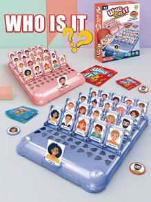 Who Is It Classic Board Games Interactive Memory Kids Funny Family Guessing Montessori Antistress Children Educational Toy Gift.Logical Reasoning Toys Who Is It Family Party Board Game Intellectual Playing Educational Toy Who Am I Game. - Multicolor - View 2