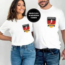 Germany T-Shirt With Black, Red, And Gold As Fan Merchandise For The 2026  World Cup - 1pc-女款白色 - 查看 6