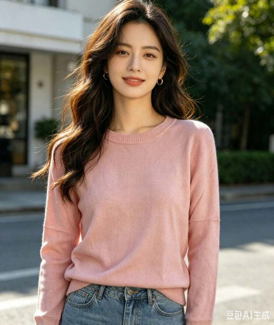 Women's Winter Fashion Sweater, Super Comfortable. - Pink - View 1