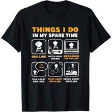 Camiseta unisex de manga corta, BarbacoaAsar a la parrillaFiestaGsYoHazloEnMiRepuestoTiempoBarbacoaRegaloUniCamisetaAdecuadoParaTodo el añoDesgaste,220 gramosPuroAlgodónDe una sola caraImpresoTripulaciónCuelloManga cortaCamisetaMujeresDiversiónImpresoTopplayerashombre, , , Dazymujer,romwehombres, bohochic,maestrasregalos,camisetaparaconjuntos de mujercon curvasparamu,y2k, - Negro - Ver 1
