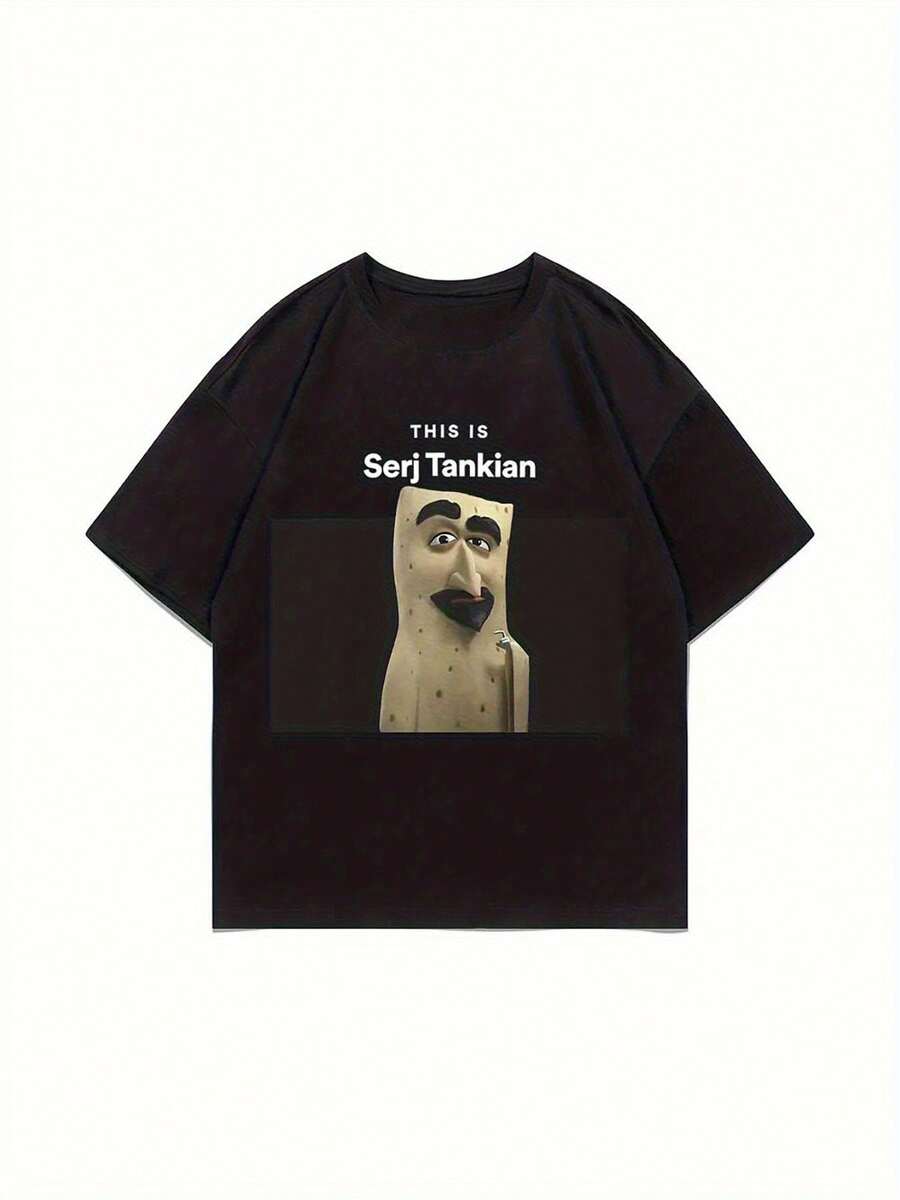 Vintage T-Shirt From The 90s Alternative Metal Band, Model 2026, With A Fun Black Design And Eye-Catching Title, Suitable For Both Men And Women. Perfect For Concerts And Casual Wear. Women's Shirts, Women's Sweatshirts, Women's Sweater, Casual Blouse, Summer Dresses - 黑色 - 查看 1