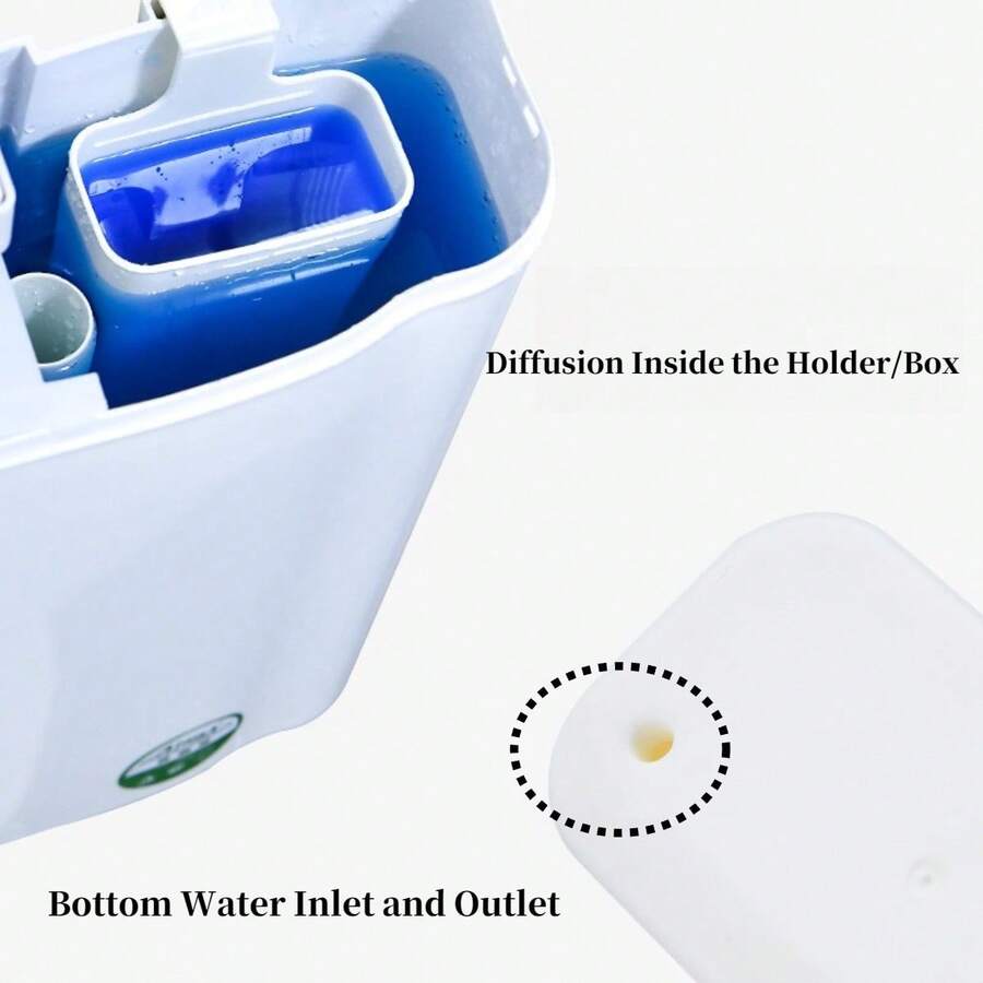 1pc Water Tank Replacement Part, Durable Toilet Fragrance Dispenser, Extends Toilet Cleaning Time, Convenient And Easy To Use Toilet Accessory - Multicolor - View 1