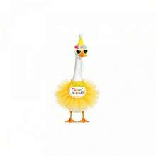 Happy Birthday Porch Goose Outfits, 4-Piece Set With Tutu Skirt, Bib, Sunglasses And Hat, Cute Garden Goose Statue Clothes For Outdoor Yard Decoration - Yellow 1pc - View 6