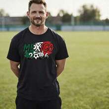 2026 World Cup Themed T-Shirt For Men And Women, Short Sleeve, 100% Cotton, Breathable, 180g Weight, Classic Crew Neck, Relaxed And Casual Fit, Suitable For Sports Activities, Parties, And As A Gift. NBWQ - 白色 - 查看 8