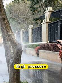 2/1pcs High Pressure Car Wash Water Gun, 4 Adjustable Spray Modes, Leak-Proof Design, Durable & Universal, With 4-Point Water Connector, Suitable For Car Washing, Watering Flowers, Floor Cleaning, Multi-Functional Home Cleaning Tool - Sets - View 6