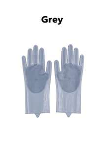 1/2 This Product Is Made Of Silicone And Is Heat-Resistant. It Is Designed To Be Worn When Bathing Cats And Dogs, And Can Also Be Used For Washing Dishes And Cleaning. It Is A Household Kitchen Item As Well As A Pet Product, Offering Multiple Colors. - Multicolor - View 15