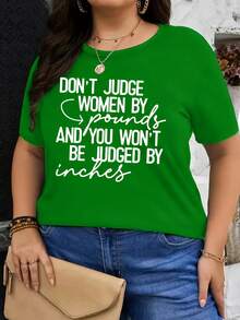 Nueva Camiseta de Moda para Mujer con Cuello Redondo 2026, Talla, Camiseta Casual de Manga Corta para Mujer, Diseño Versátil Listo para el Verano. - Verde - Ver 3