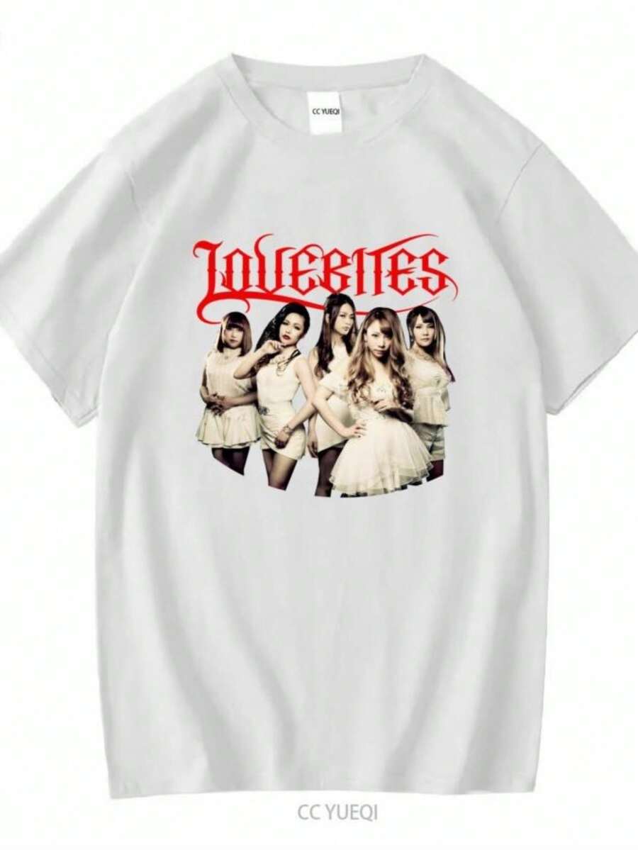 Women's Blouses BEST TO BUY LOVEBITES Essential Music Japan Retro S 5XL Premium T Shirt Long Or Short Sleeves Vintage Washed Fashion Versatile - 白色 - 查看 1