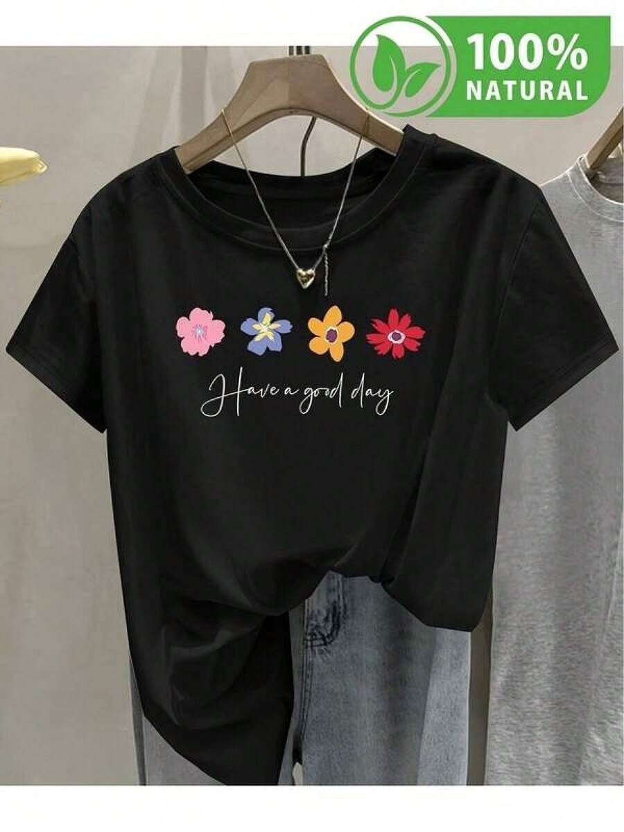 100% Algodón Premium 180g . ¡Oferta Especial! Playera. Oferta Especial, ¡Cómpralo Ya! 1 Pieza Camiseta Unisex Holgada 180g 100% Algodón Puro. Oferta Especial, ¡Cómpralo Ya! 1 Pieza Camiseta Unisex Holgada 180g 100% Algodón PuroCamiseta Negro Floral para Mujer Moda Casual con Mensaje Positivo Have a Good Day Diseño Exclusivo Comfort y Estilo para el Día a Día 2023 Excelente Calidad y Precio, con  Excelente Calidad y Precio, con  Camiseta Streetwear Unisex Ideal para Conciertos y Regalo - Negro - Ver 1
