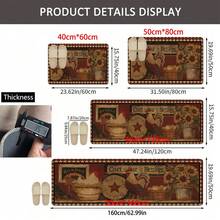 1pc Home Decor, Rooster Pattern Printed Linen Kitchen Rug, Carpet, Mat, Bathroom Mat, Doormat, 3D Printed Rectangle, Suitable For Living Room, Bedroom, Hallway, Bathroom, Laundry Room - Polyester Carpet, For Indoor And Outdoor Home Decor - Multicolor - View 11
