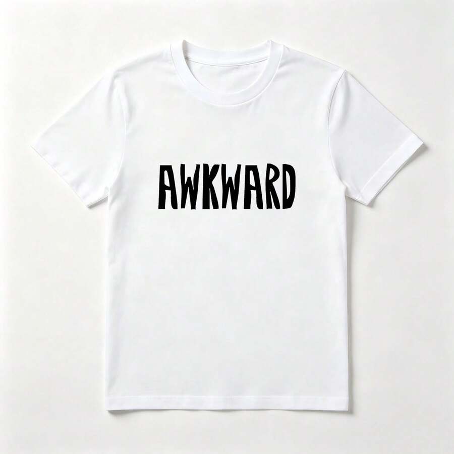 Letras Desgastadas Playera de Algodón Blanca Estilo Aventura Retro - Blanco - Ver 1