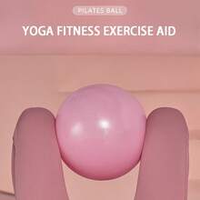 2pcs 25cm/9.84in Anti-Burst Yoga Ball, Indoor Fitness Training Equipment - Mauve Purple - View 7