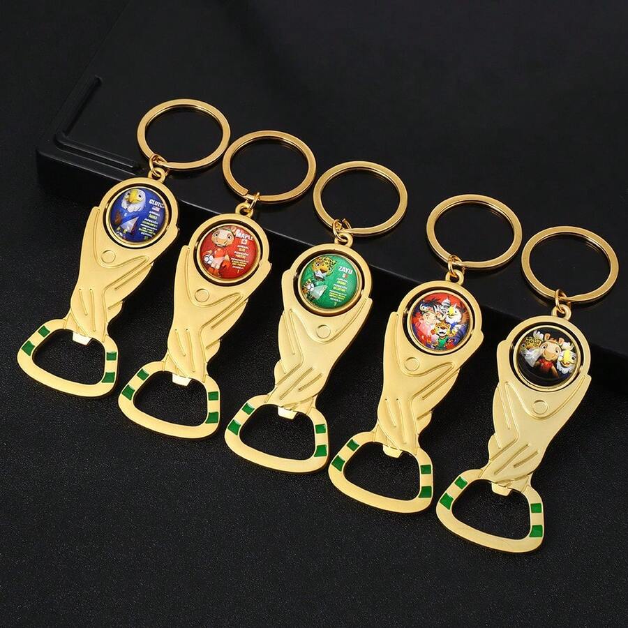 3件套多功能开瓶器钥匙扣,金属吊坠开瓶器,啤酒开瓶器配件,创意礼品,便携式啤酒开瓶器,包包装饰 - 鑰匙扣 - 查看 1