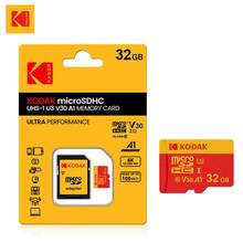 Kodak 32GB C10 Micro SD卡 64GB 128GB 高速 100MB/S U3 V30 Class10 Micro SD卡 256GB 512GB 附轉接卡 Mini TF卡 用於相機電腦手機 - 查看 11