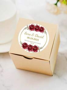Personalized Wedding Stickers With Cute Thank You Message, Perfect For Wedding Favors And Modern Celebrations - Multicolor - View 4