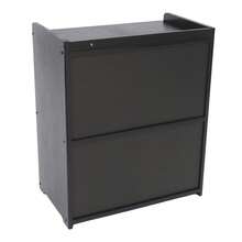 Storage Cabinet Countertop Storage Cabinet Modern Storage Cabinet 42*25*50cm - Black - View 9